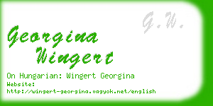 georgina wingert business card